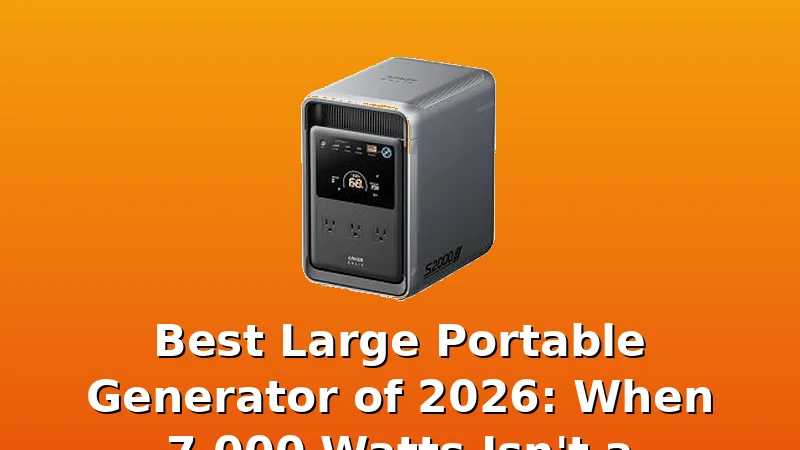 Best Large Portable Generator of 2026: When 7,000 Watts Isn't a Suggestion - WattBreeze review with measurements and honest opinion