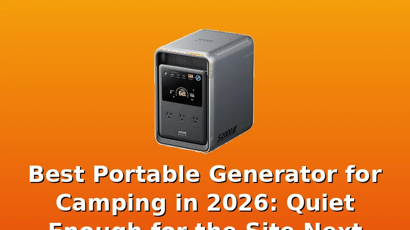 Best Portable Generator for Camping in 2026: Quiet Enough for the Site Next Door - WattBreeze review with measurements and honest opinion