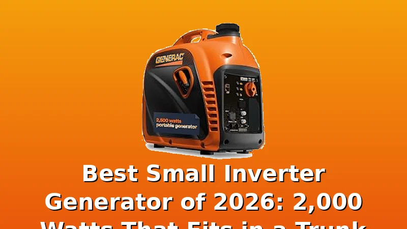Best Small Inverter Generator of 2026: 2,000 Watts That Fits in a Trunk - WattBreeze review with measurements and honest opinion