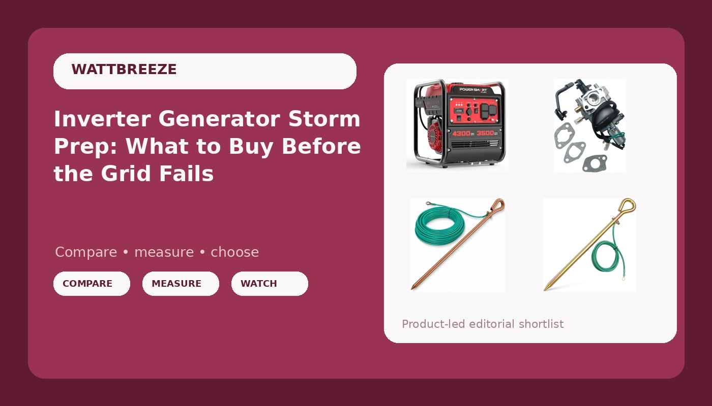 Inverter Generator Storm Prep: What to Buy Before the Grid Fails
