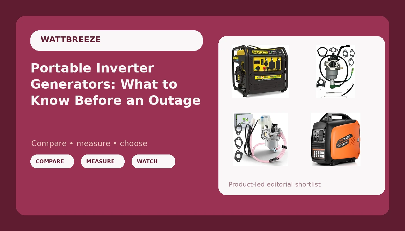 Portable Inverter Generators: What to Know Before an Outage