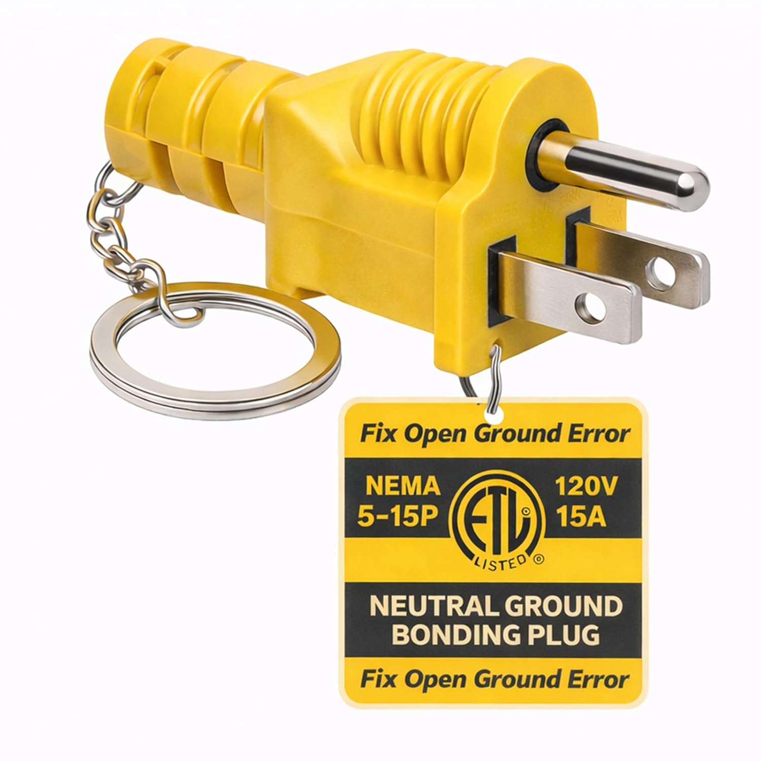 Neutral Ground Bonding Plug for Floating Neutral Generator, 1 Pack